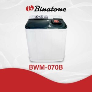 Binatone Machine à Laver 7 Kg Semi-Automatique BWM-070B